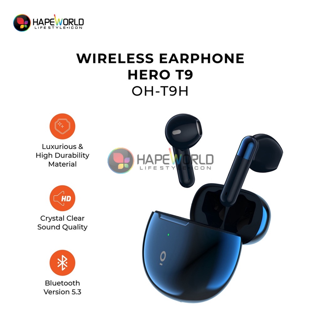 EARPHONE WIRELESS OLIKE HERO T9 - ORIGINAL