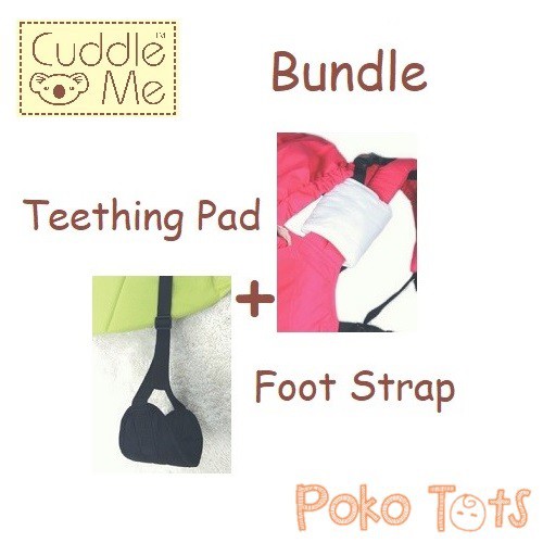 Cuddle Me Bundle Teething Pads + Removable Foot Strap Aksesoris Untuk Gendongan Bayi Drool pad