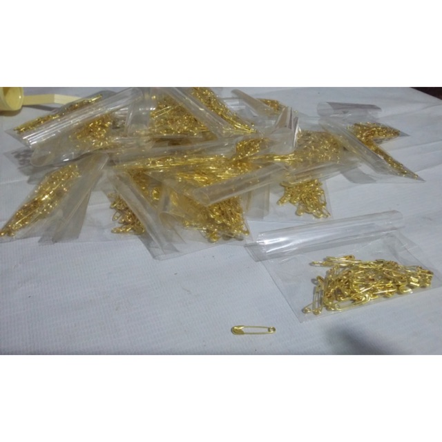 PENITI MINI / PENITI JILBAB EMAS / GOLD PER PACK GROSIR TERMURAH