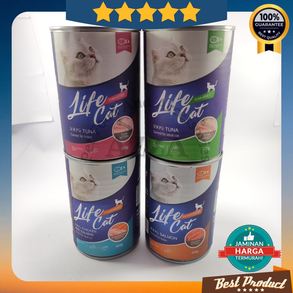 Makanan Basah Kucing Life Cat 400 gram / lifecat kaleng / life cat kaleng 400 gr