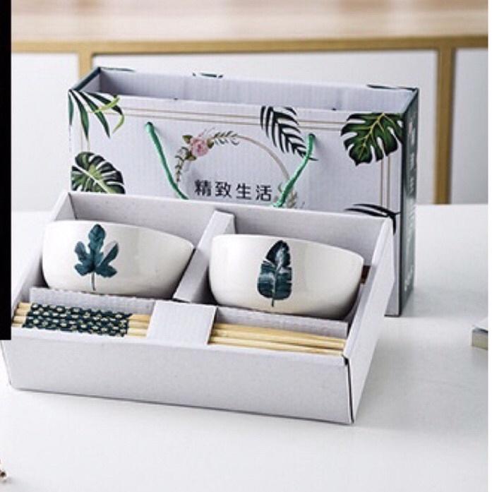 

Best! Mangkuk set peralatan makan/mangkuk set keraik soubenir mewah mangkok