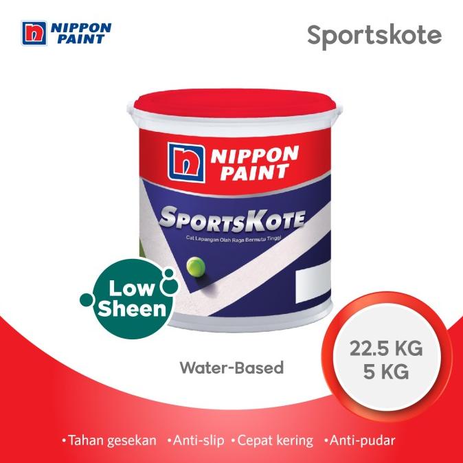 SPORTSKOTE -5KG- CAT LAPANGAN (CAT LANTAI) NIPPON PAINT Termurah