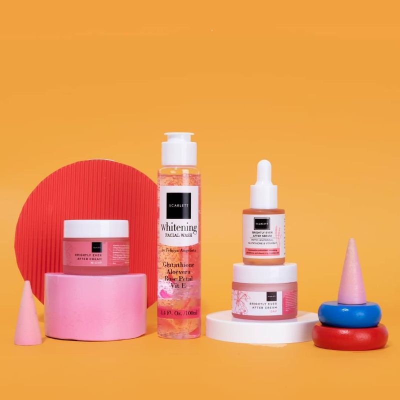 PAKET [4 IN 1] Scarlett Whitening Brightly Ever After Original BPOM