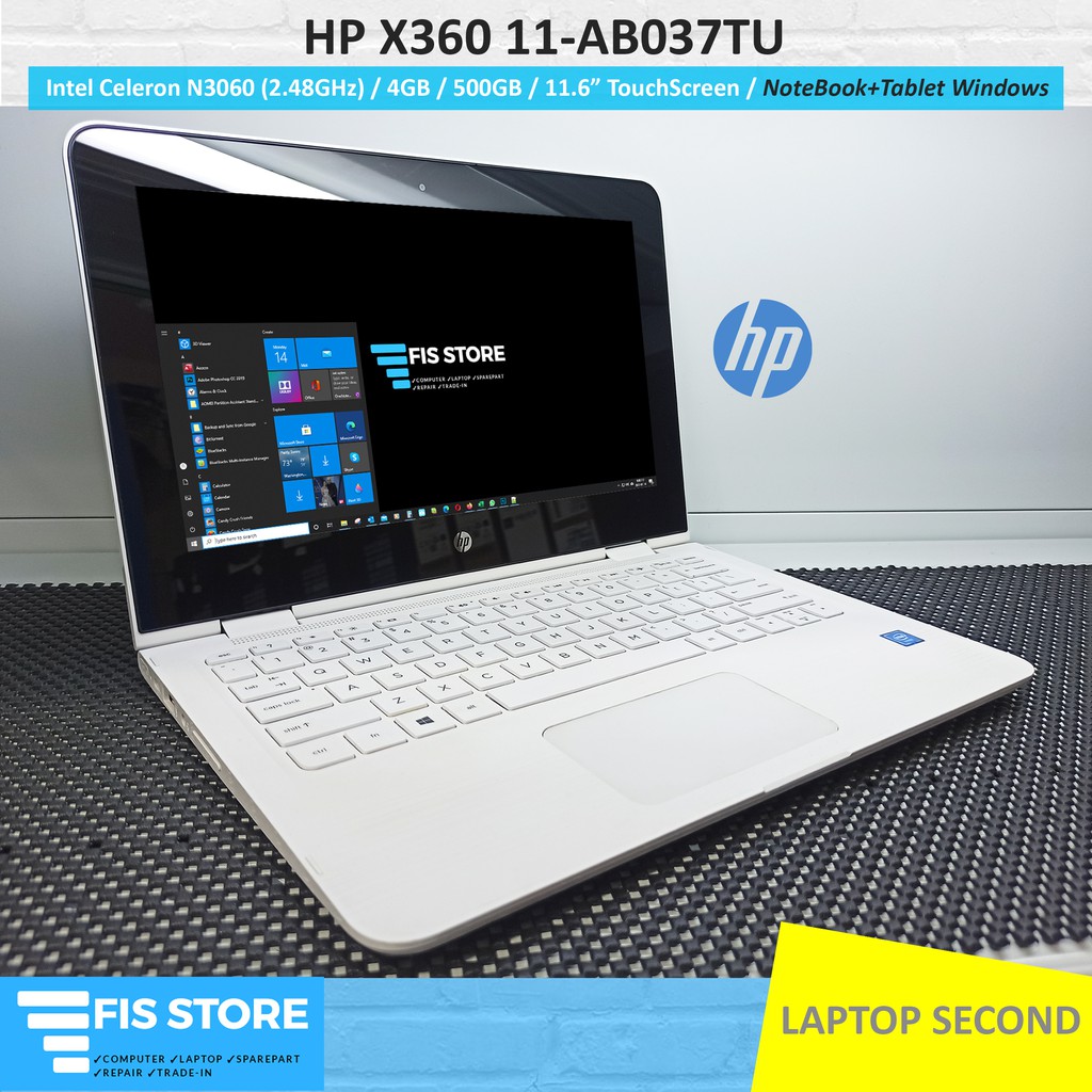 Hp X360 11 Ab037tu 2 In 1 Notebook Tablet Windows 10 Touchscreen Shopee Indonesia