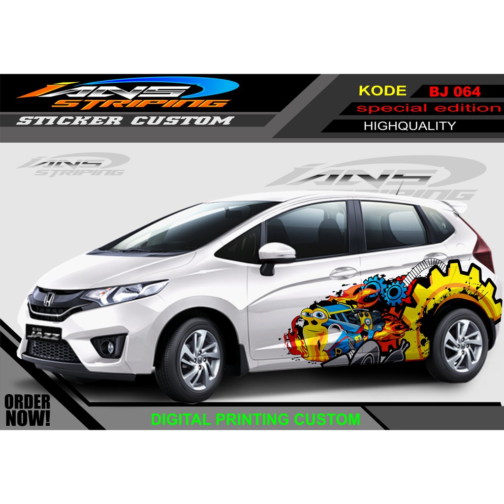 DECAL STIKER MOBIL JAZZ,AVNZA,BRIO,DLL/ STIKER VARIASI UNTUK MOBIL SEMI FULL