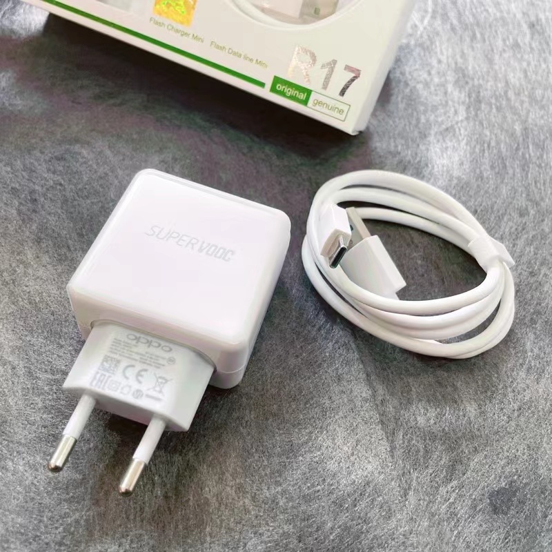 【3097】CHARGER OPPO VOOC FAST CHARGING ORIGINAL MICRO TIPEC OPPO R17/F 25W Support TypeC Original 100%