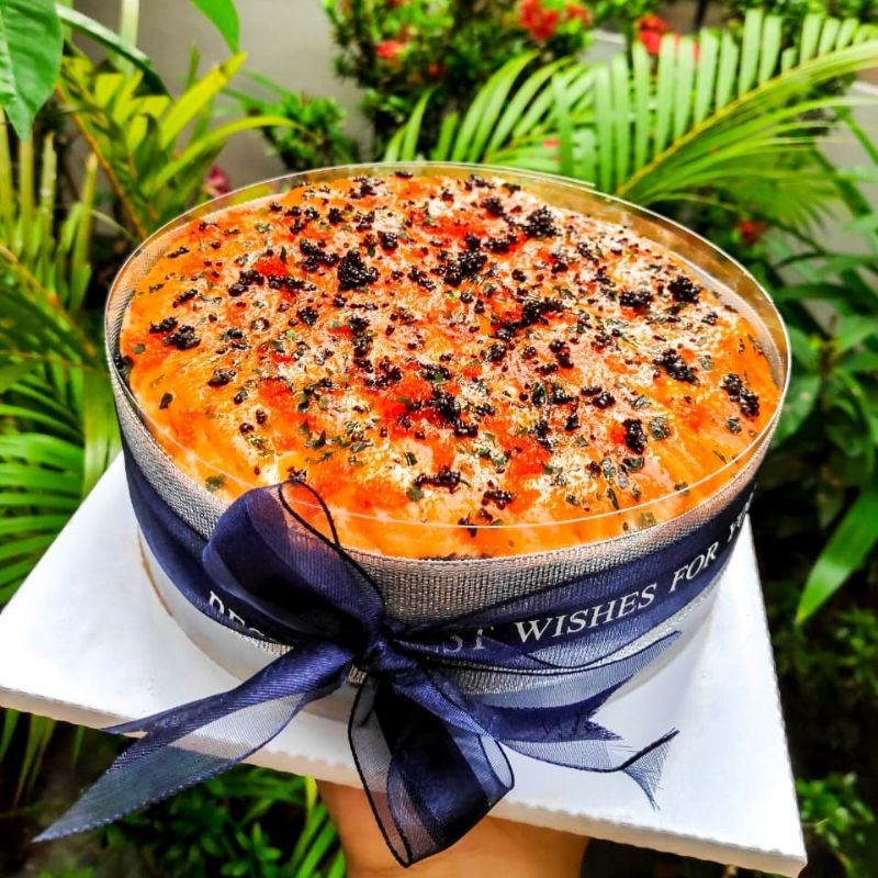 

Salmon sushi cake 16cm ( 5-6 persons )