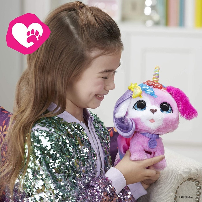 Furreal Glamalots Unicorn Puppy Dog Interactive Pet Toy with Sounds