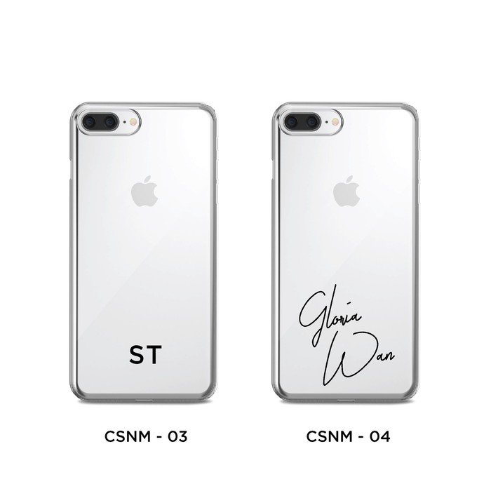 Premium Bumper Case iPhone Printed | Custom Nama | CSNM 01 - 02