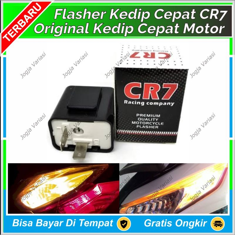 FLASHER SEIN CR7 ORIGINAL : SEIN KEDIP CEPAT MOTOR & SEIN HAZARD (DUAL SEIN): MEMBUAT LAMPU KEDIP BI