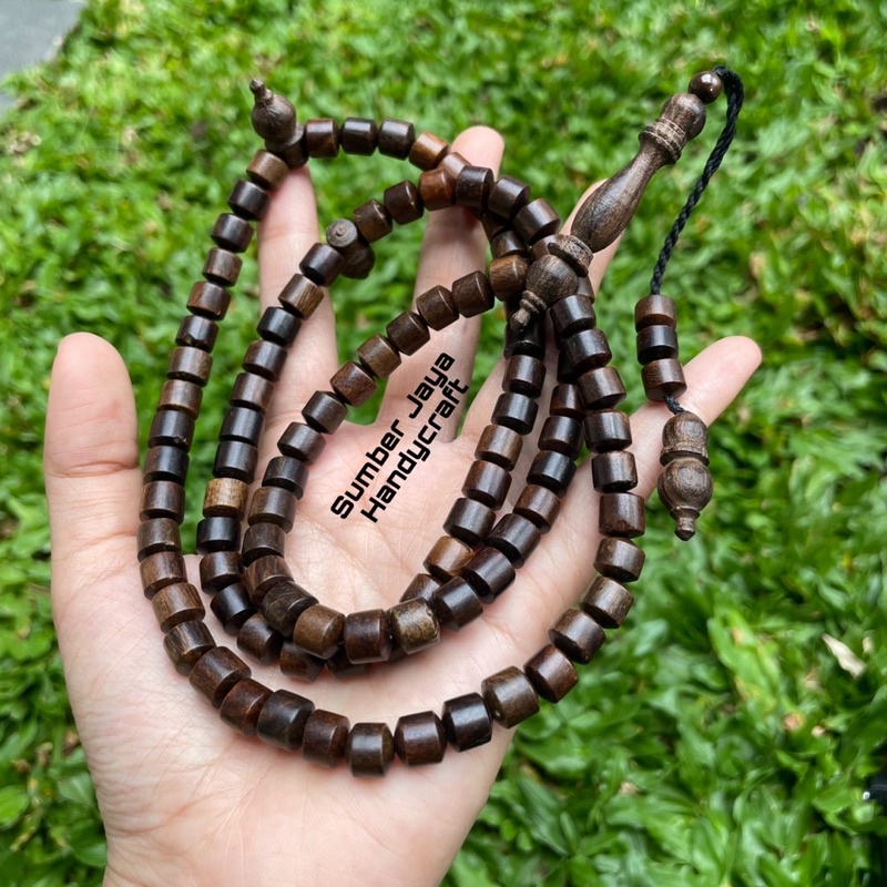 TASBIH KAYU GAHARU kayu gaharu asli /99 kayu gaharu