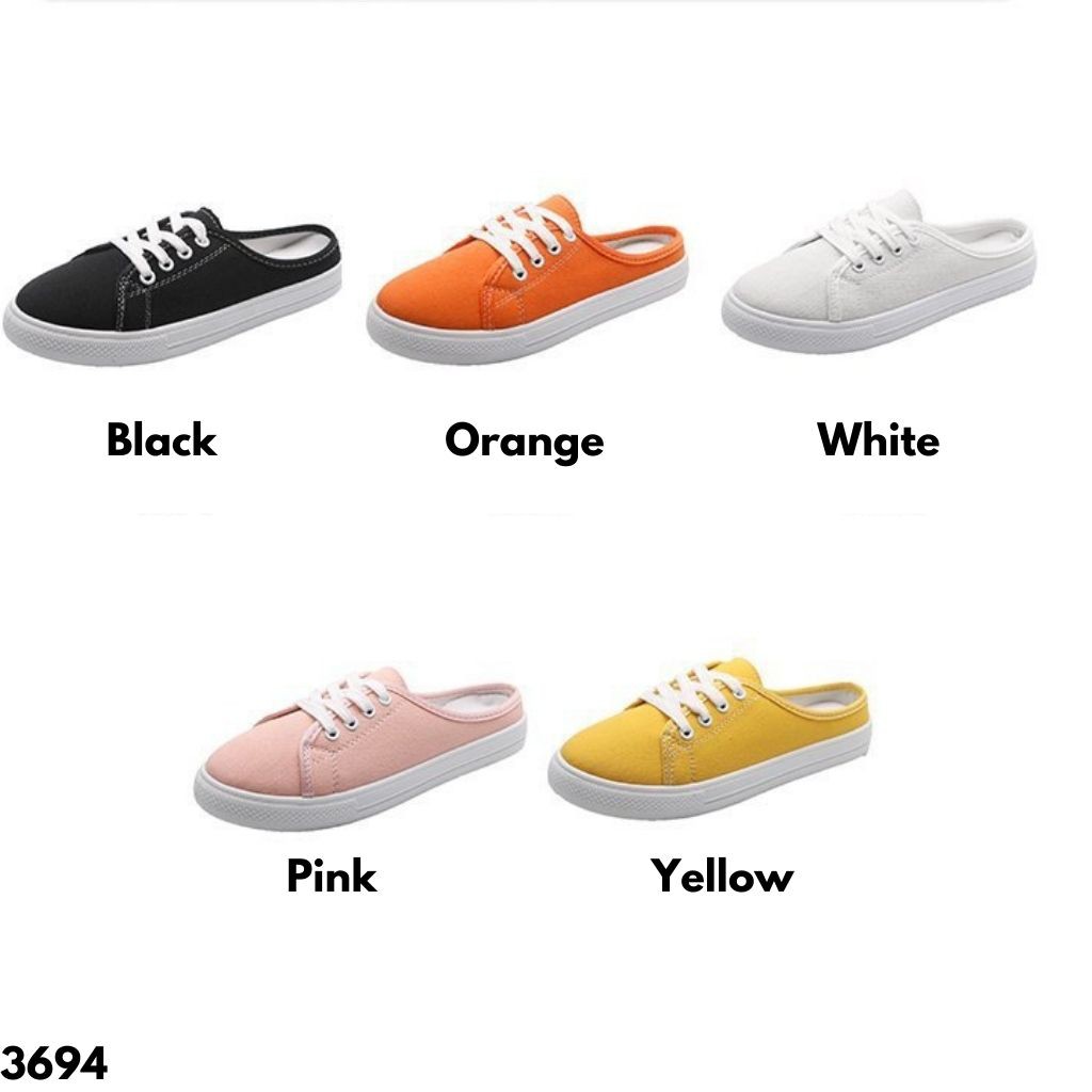 SEPATU SLIP ON WANITA MODEL TERBARU SIMPLE CASUAL WARNA UNIK IMPORT KUALITAS NYAMAN REMAJA 3694 BARU