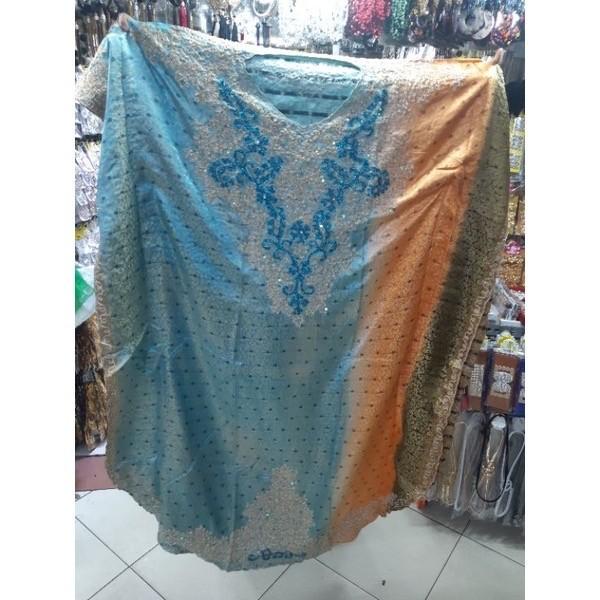 KAFTAN INDIA SONGKET/KAFTAN LEBARAN/KAFTAN MEWAH/BAJU MUSLIM/GAMIS