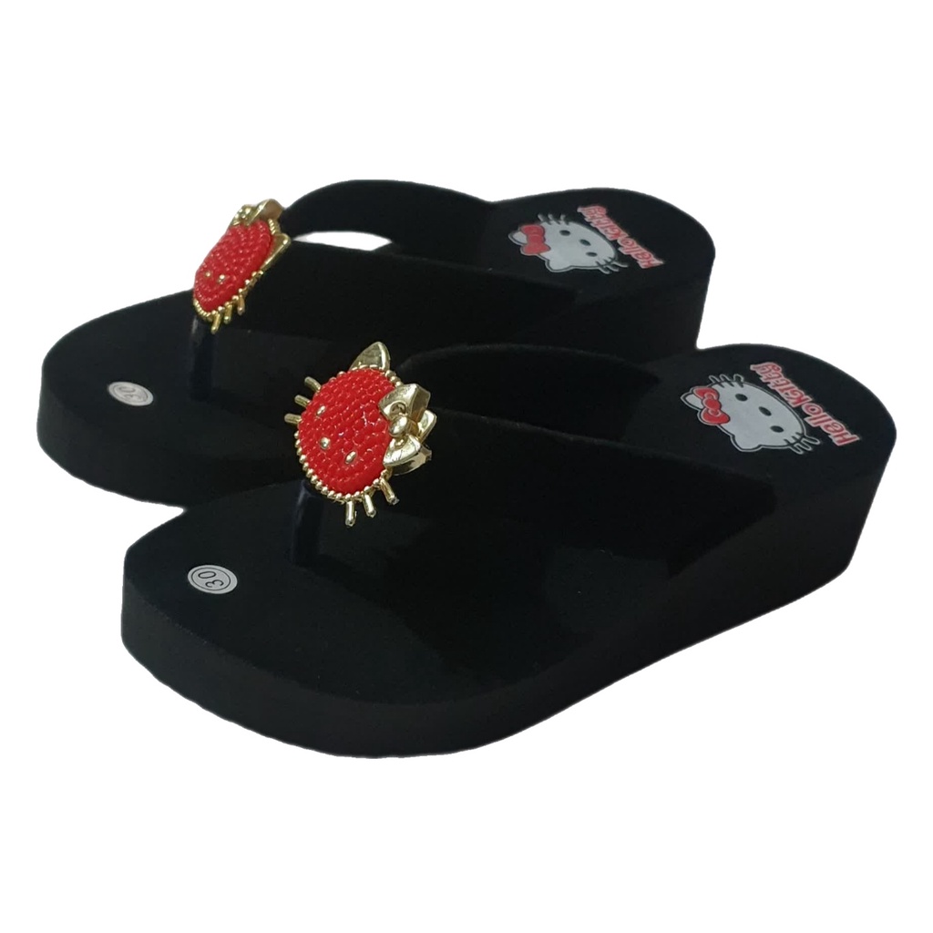 Sandal Wedges Anak2 Masakini Motif Hello Kitty