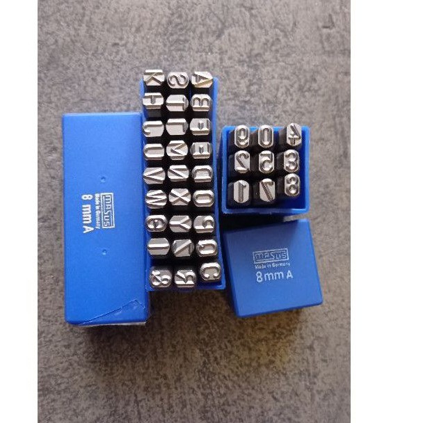 masus ketok angka & ketok huruf 8 mm germany