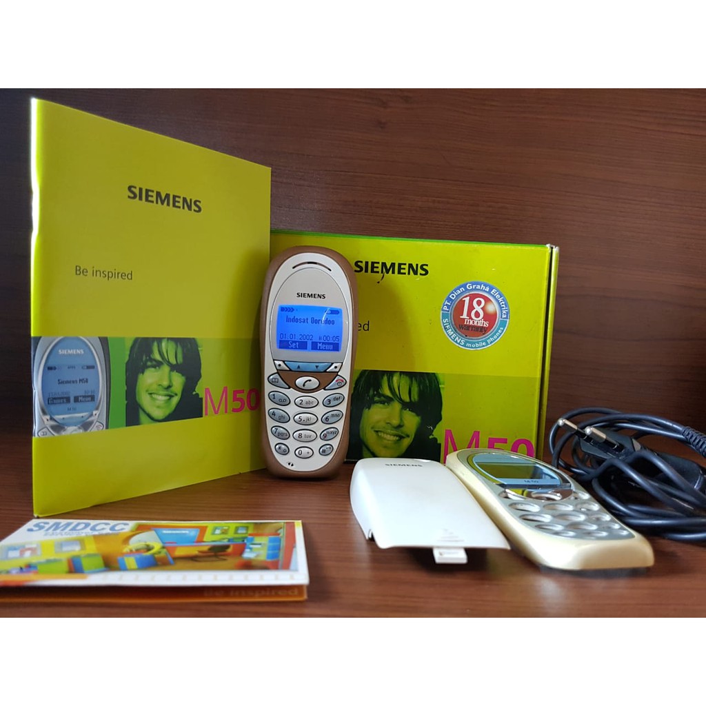 HP Handphone Siemens M50 Imut Fullset Segel Mulus Original Buka SL45 C55 M65