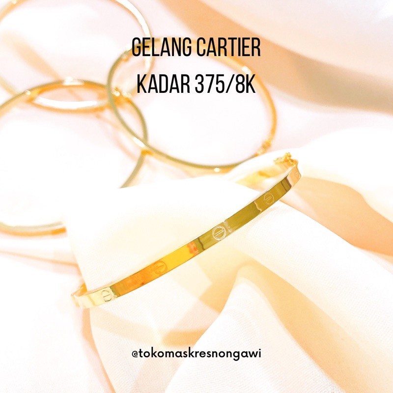 gelang emas kartir bangle kadar 375/8k