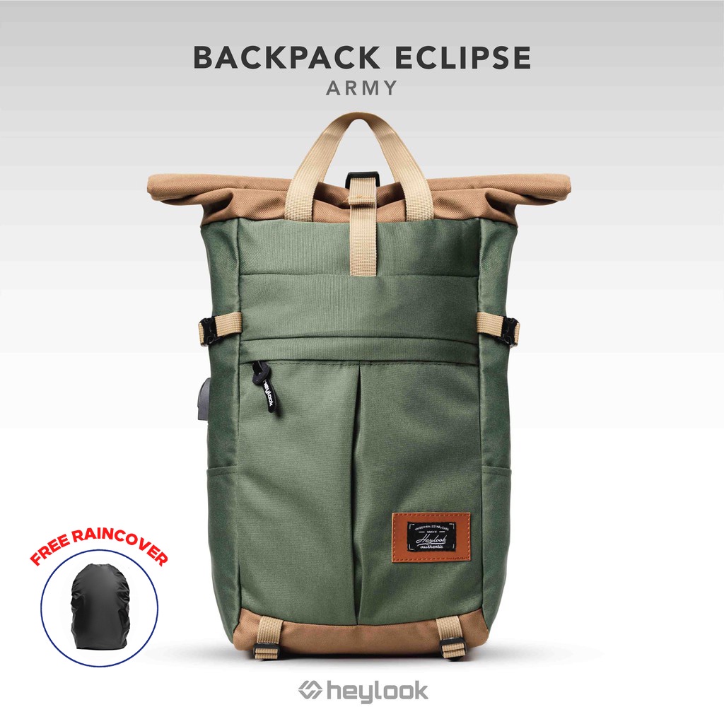 HEYLOOK Project -  Tas Ransel Laptop ECLIPSE Backpack Pria Wanita Tas Leptop Sekolah Tas Punggung Tas Kuliah Perempuan Tas Kerja Cowok Tas Travelling Terbaru