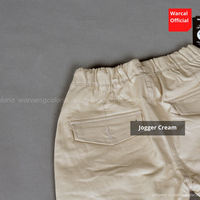 Jogger Pants Cream Celana Panjang Pria