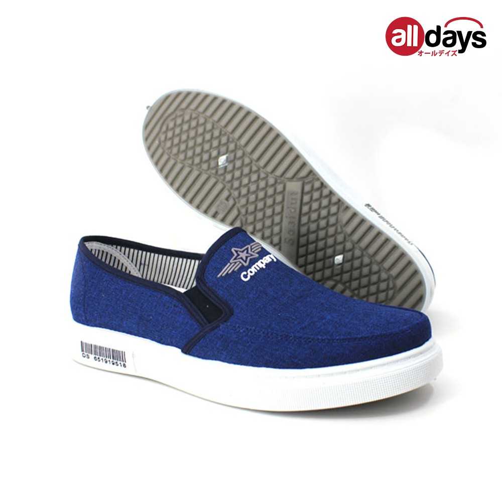 Faster Sepatu Sneakers Slip On Pria / Sepatu Kanvas Import Pria 1013 Size 39-43