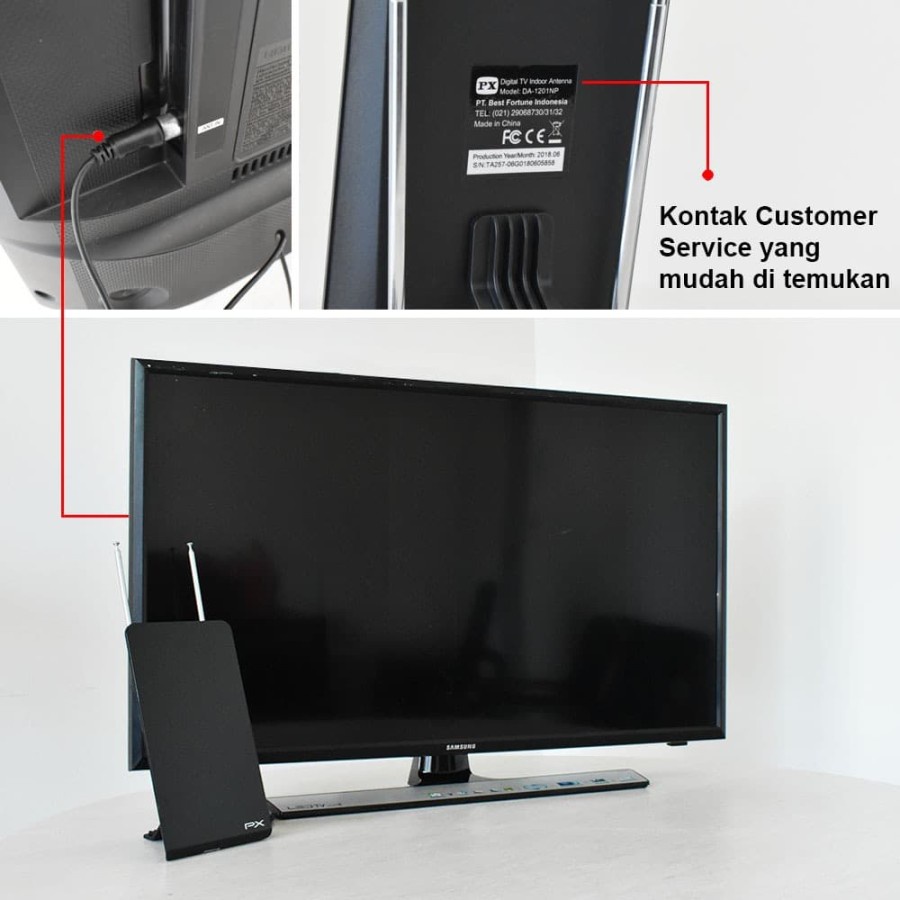 Antena TV Indoor PX DA-1201NP Digital TV DVB-T2 (Garansi 18 bulan)