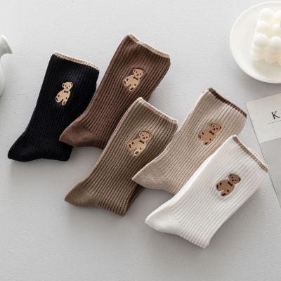 Either.id - Kaos Kaki Pria Wanita Panjang Setinggi Betis Motif Beruang Cute Bear New Fashion Korean Style Socks-7