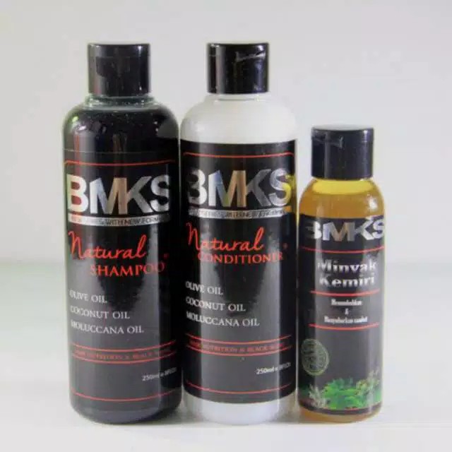 [COD] Paket BMKS Kemiri 3in1 | SHAMPO+KONDISIONER+MINYAK KEMIRI | BMKS Kemiri BPOM 100% Original