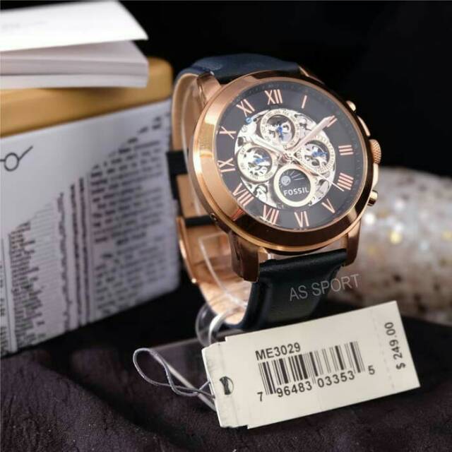 Jam tangan pria original Fossil type ME3029