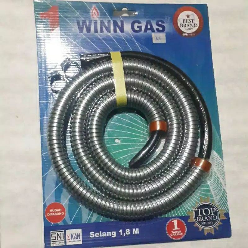 Selang winn gas winngas winggas kompor gas elpiji panjang 1.8m murah grosir
