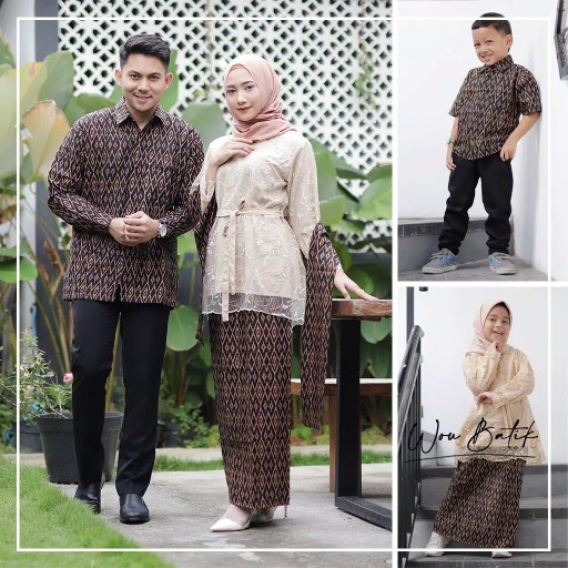 Batik Couple Dan Keluarga Berbagai Model Dari Wou Batik - Kebaya Batik Keluarga Berbagai Motif - 129