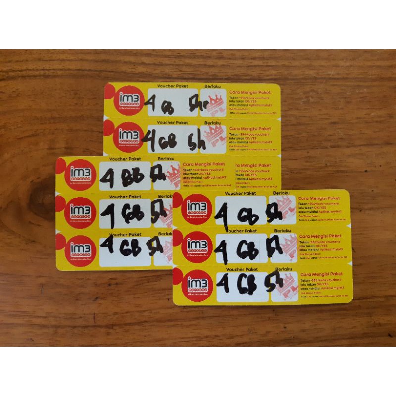 Voucher Data Indosat 4GB 5hari