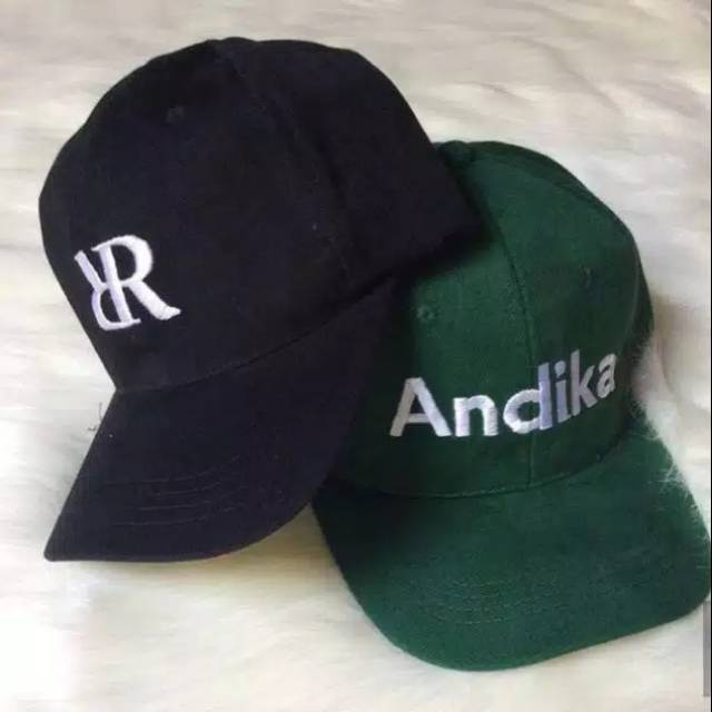 Topi baseball FREE BORDIR Topi custom DEWASA bahan rapel tebal