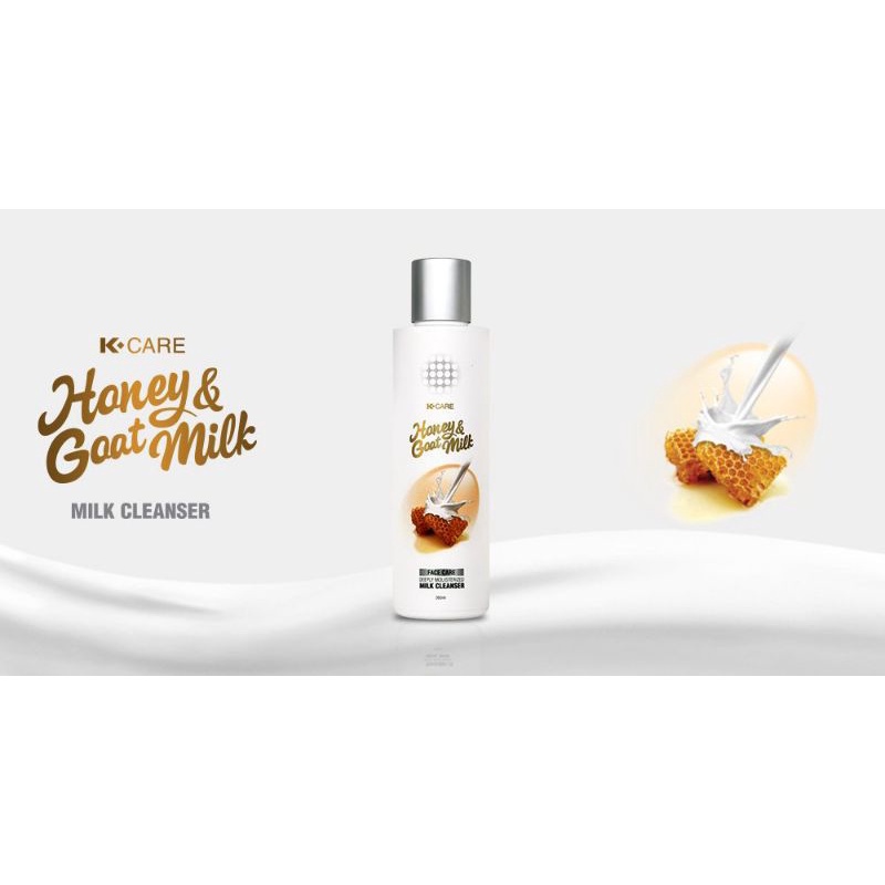 K-Care Honey & Goat Milk Milk Cleanser | Mengencangkan & Melembabkan  Kulit Wajah