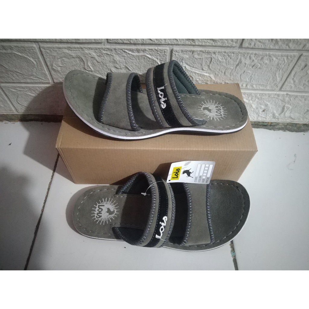 Sandal loizz pria sandal cowok slop ban 2 sudah di sol