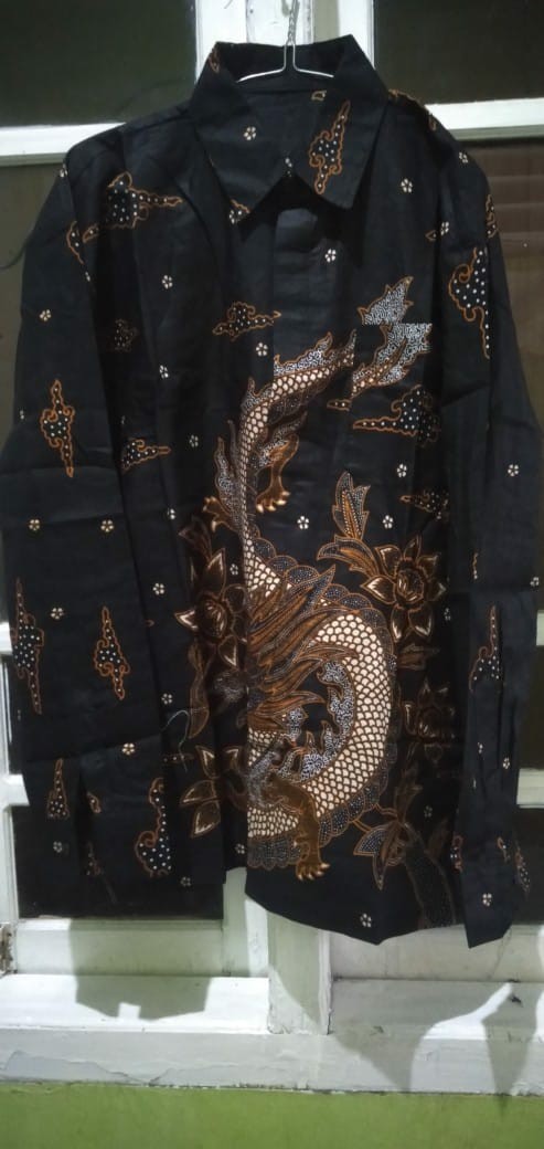 Batik Couple Keluarga Sania Ruffle Ori Ndoro Jowi Dnt Motif Naga Besar