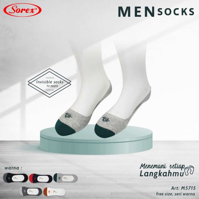 Sorex invisible socks for man kaos kaki pria M 5715 The Spy