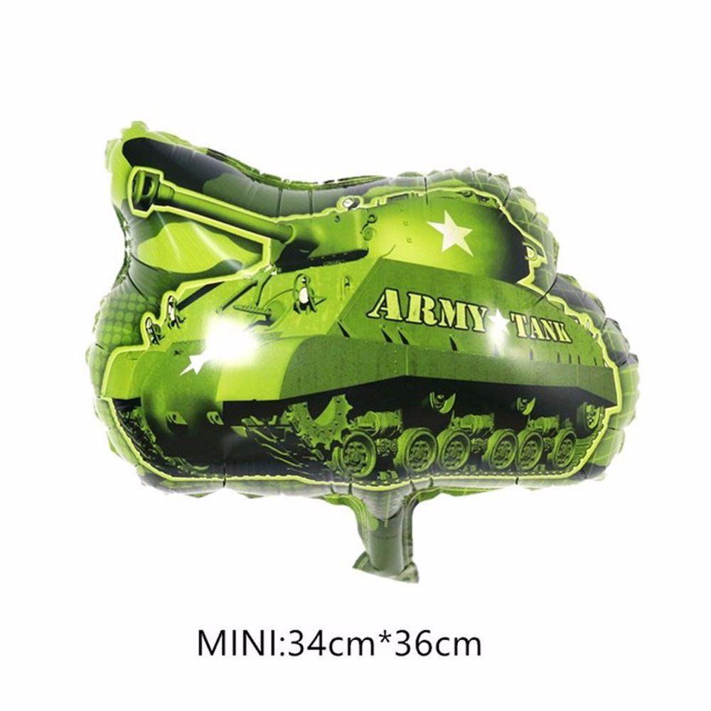 [Elegan] Aluminium Foil Balon Dekorasi Pesta Ulang Tahun Transportasi Mini Astronot Submarinir Kartun Tank Mainan Tiup