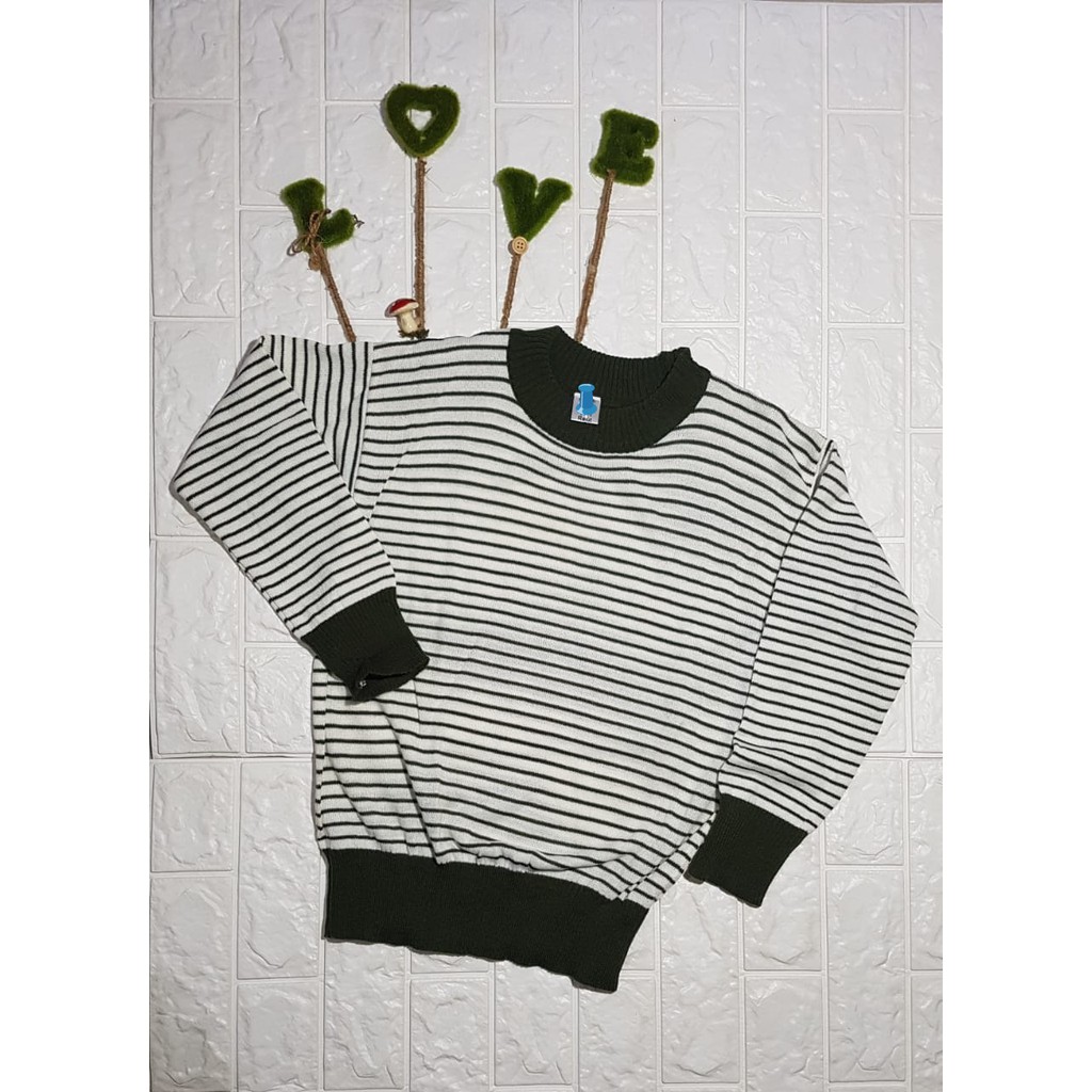 TERLARIS Sweater rajut Listy