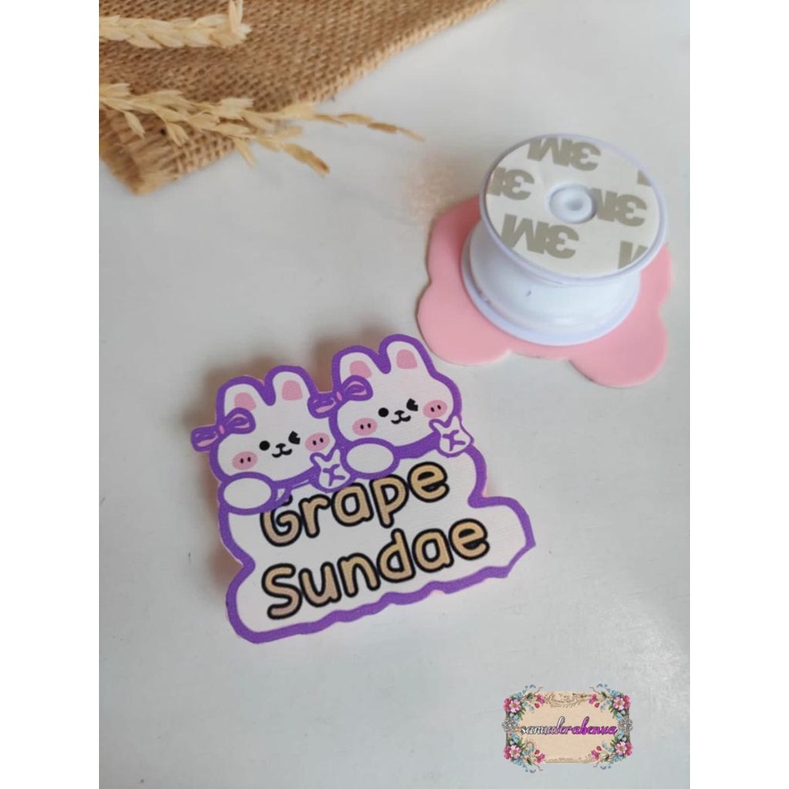 Popsocket phone holder pop socket candy silikon karakter 3D SB1379