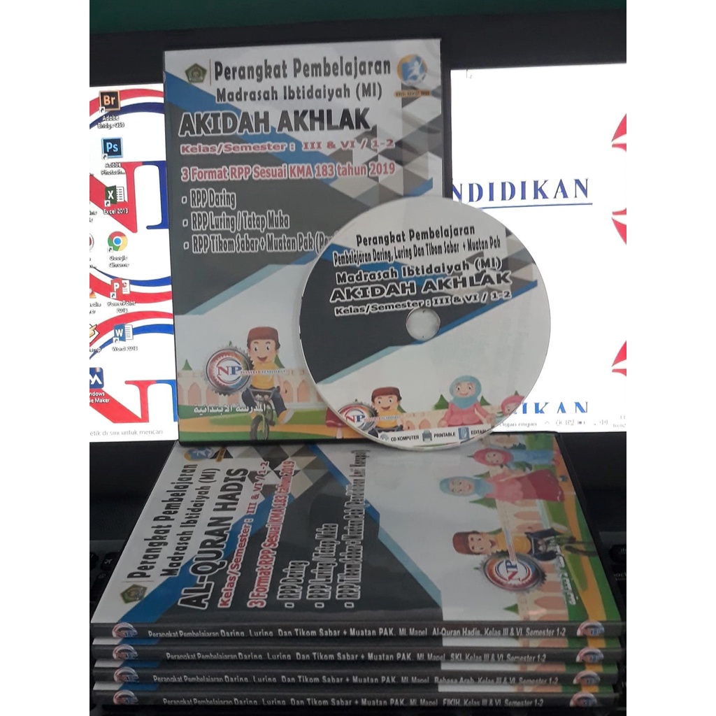 CD RPP 1 LEMBAR DARING, TATAP MUKA &amp;TIKOM SABAR + MUATAN PAK,MI, MAPEL AKIDAH AKHLAK,KELAS 1-4, 2-5, 3-6, 2SEMESTER, SESUAI KMA183TAHUN 2019