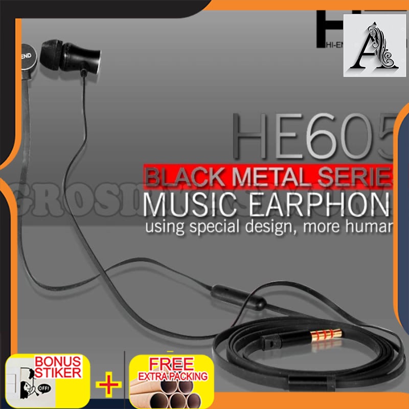 

Grosir Headset HI END HE605 Earphone /Headphone ORIGINAL 100%