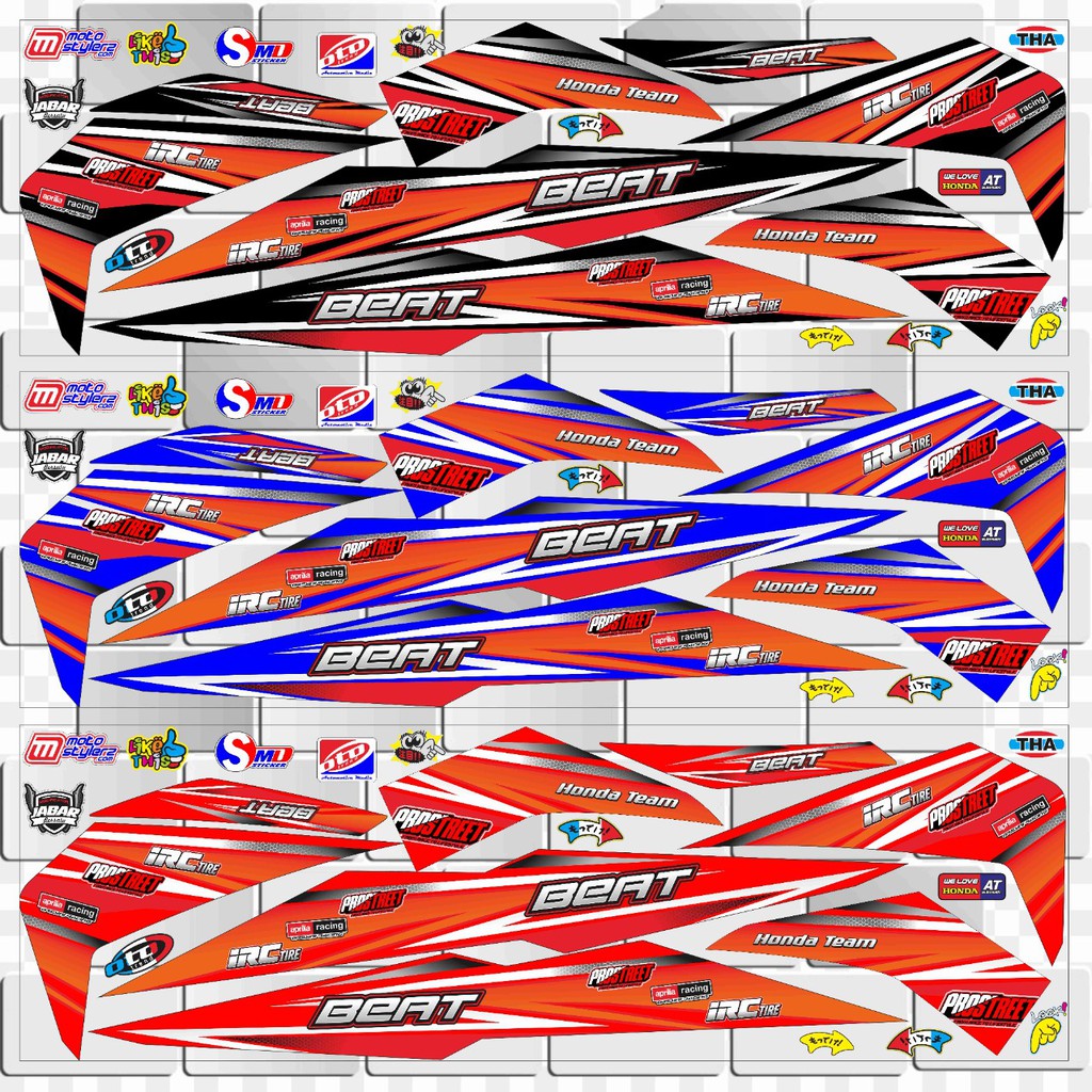 STRIPING VARIASI BEAT ESP THAILOOK