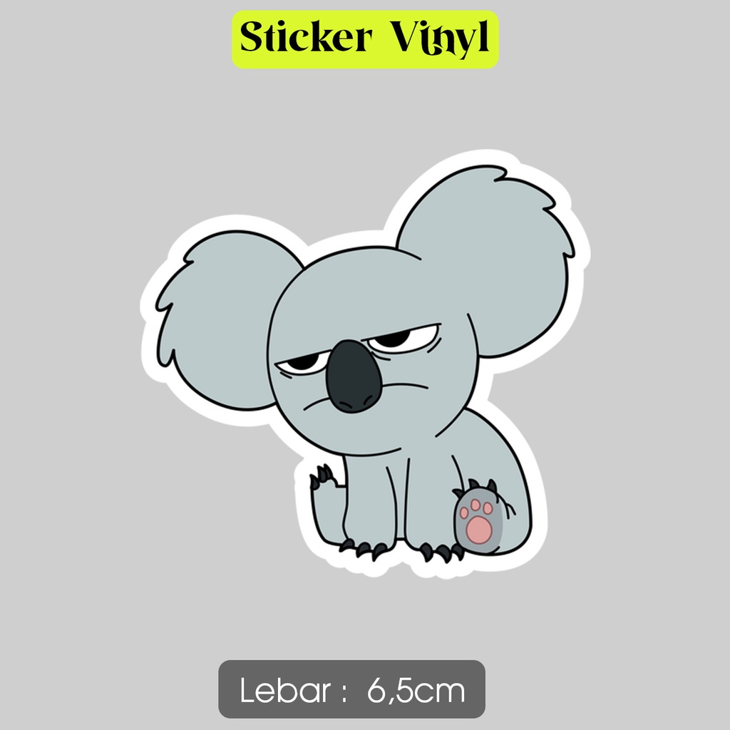 

Stiker We Bare Bears Nom Nom Koala Sticker Lucu Vinyl Satuaan Anti Air