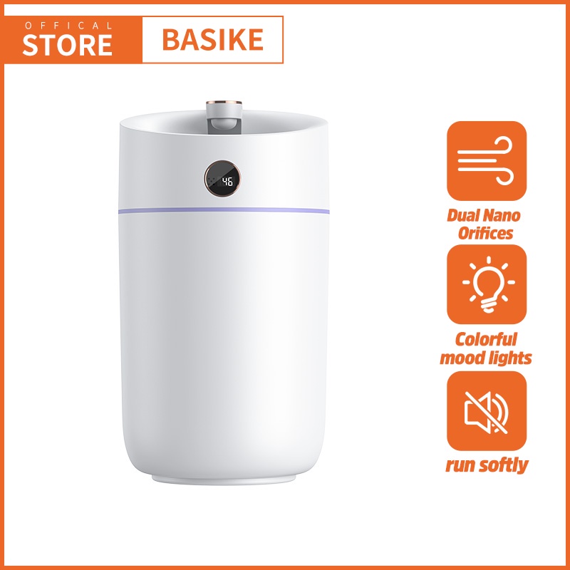 BASIKE Humidifier Diffuser 3000ml Aroma Terapi Mobil Home Portable Kapasitas tinggi 3L