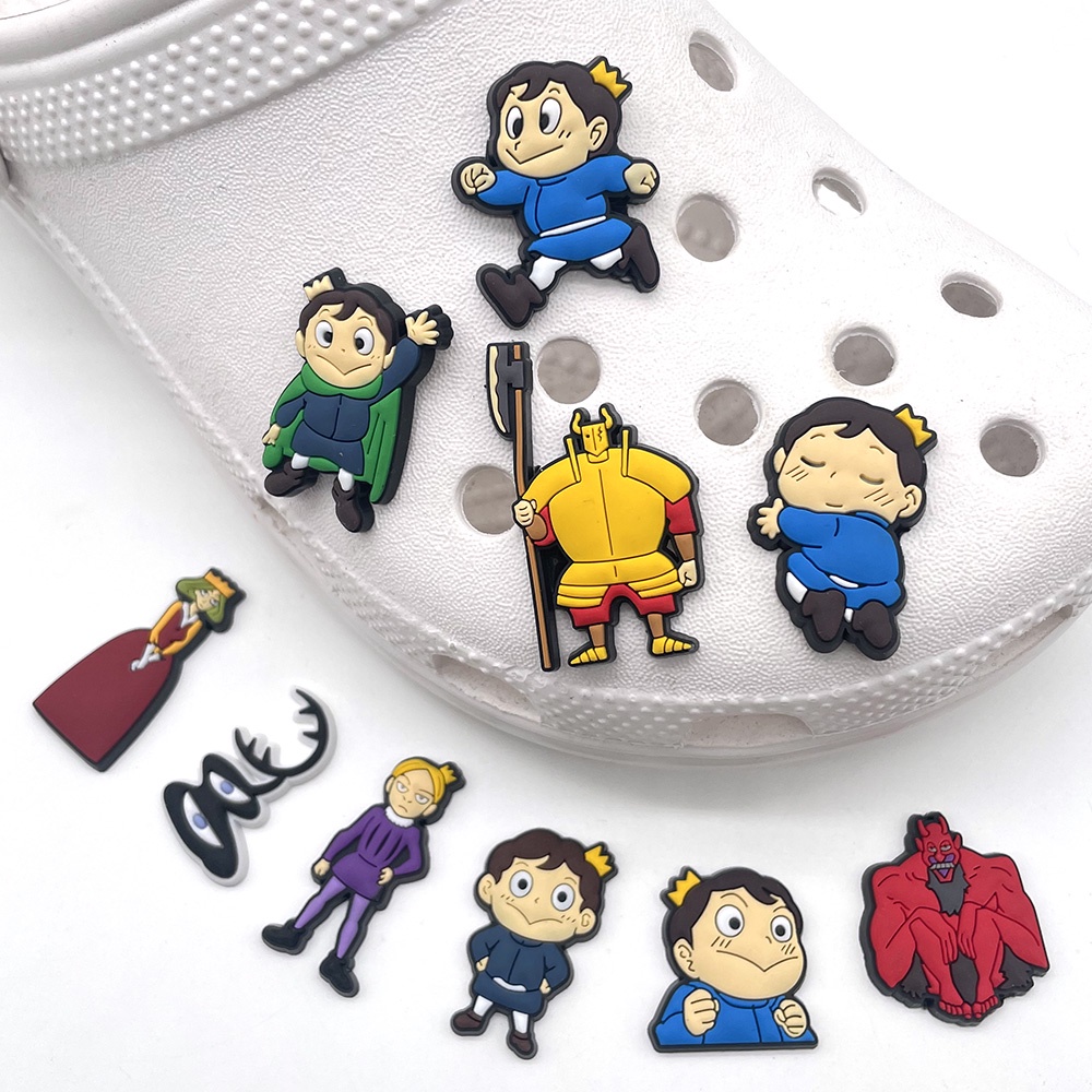 Charms charms Desain Kartun anine king ranking Crocs Untuk Aksesoris Dekorasi Sandal