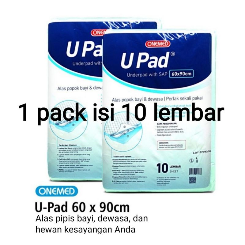 Underpad Upad 60x90 by Onemed. Underpad alas pipis pee pad training pad untuk bayi, dewasa atau anjing, kucing, kelinci