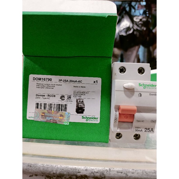 RCCB ELCB SCHNEIDER 2P 25A 30mA