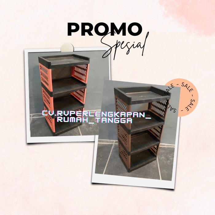 Rak serbaguna 4 susun Rak Yoyo 4 susun Rak serbaguna murah Lemari serbaguna 4 susun Rak serbaguna pr