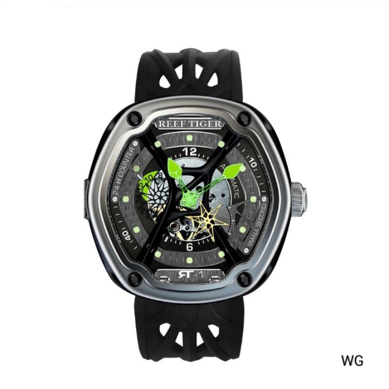 Jam Tangan Pria Reef Tiger Aurora Gaia RGA 90S7 Swiss Movement Original