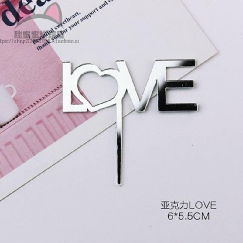 Topping kue tart love Topping Love kue bolu hias